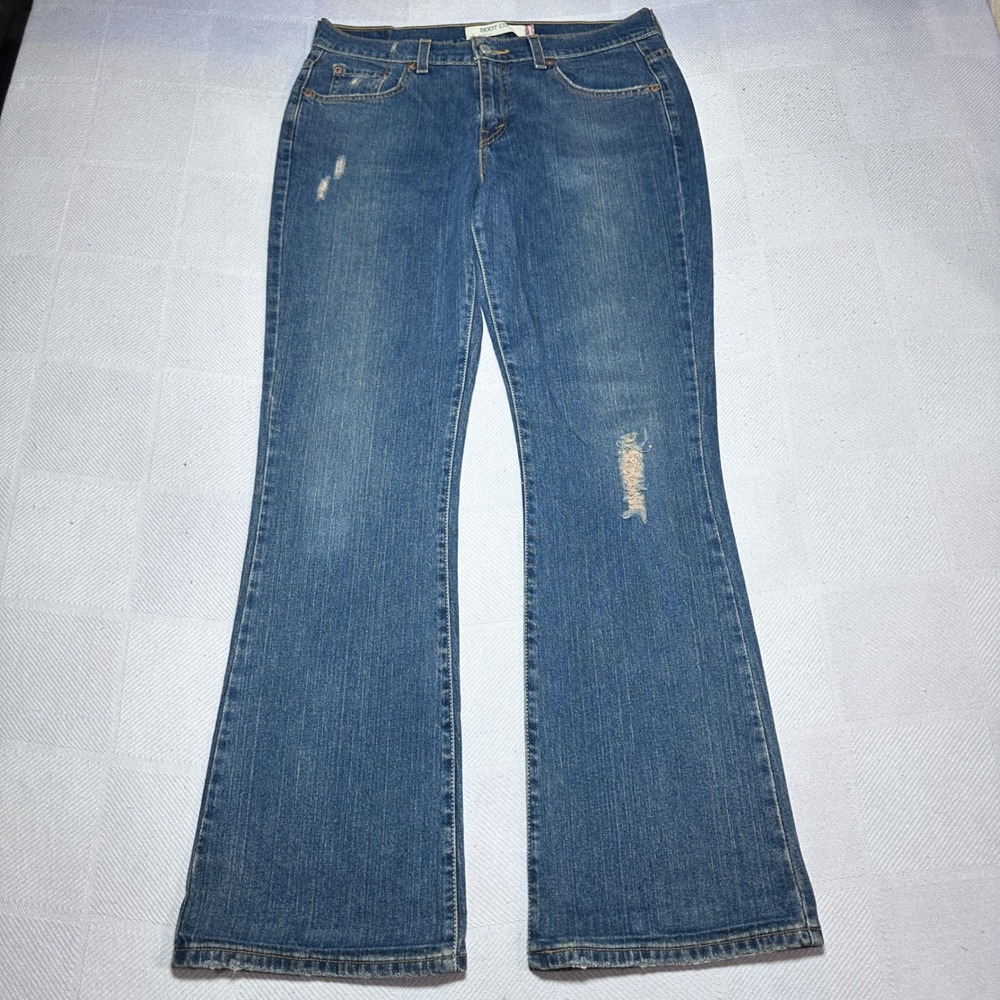 Vintage Y2K Levi's 515 Bootcut Jeans Women 10M Distressed Medium Wash Denim Blue